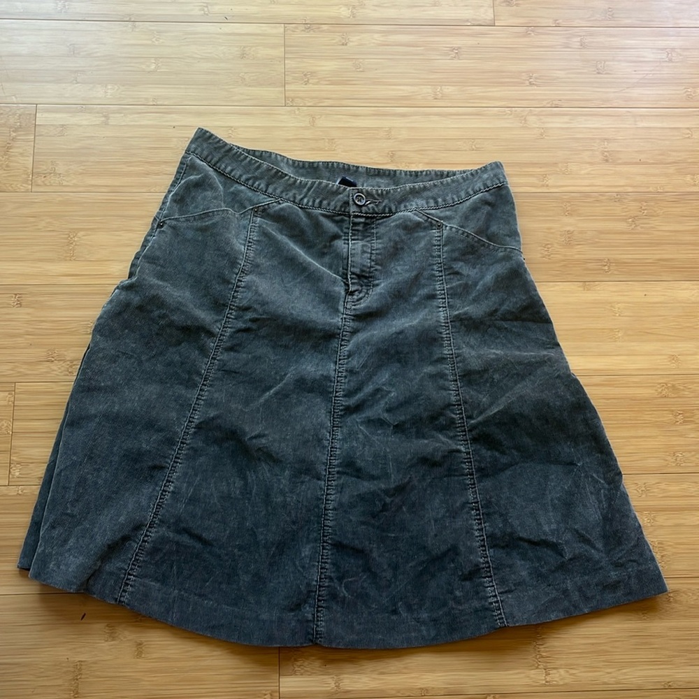 Light grey corduroy skirt